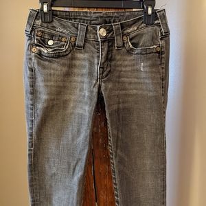 True Religion gray skinny jeans